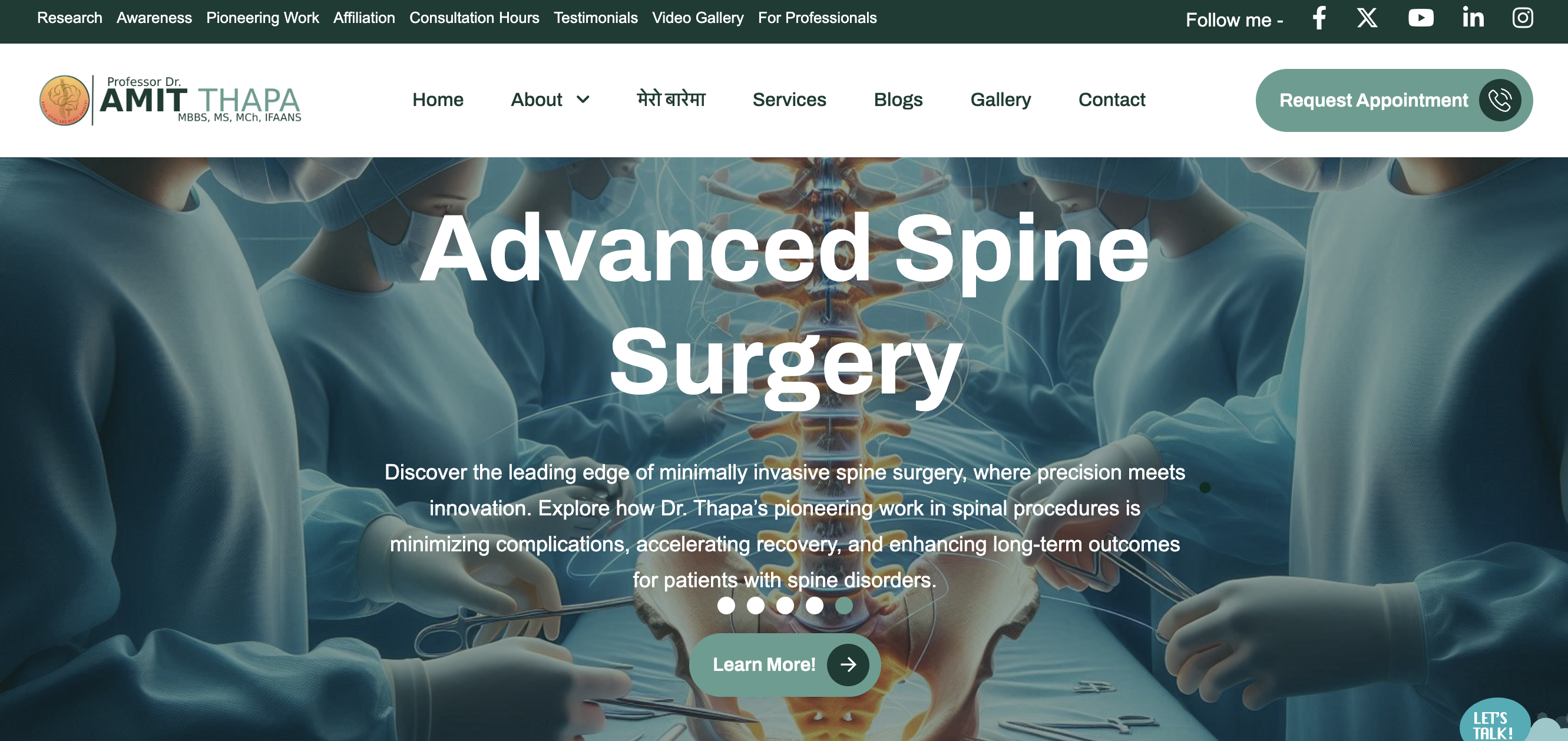 Prof. Dr. Amit Thapa - Personal Portfolio Website